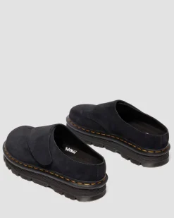 Dr. Martens Mules|Shoes*Zebzag Anywair Suede Mules in Black Black — Bronx Suede
