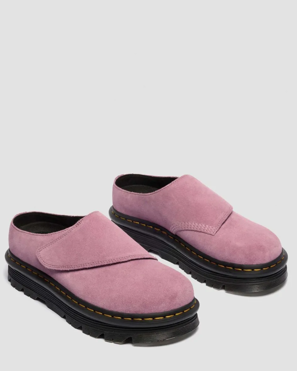 Dr. Martens Mules|Shoes*Zebzag Anywair Suede Platform Mules in Dusty Rose Dusty Rose — E.H.Suede