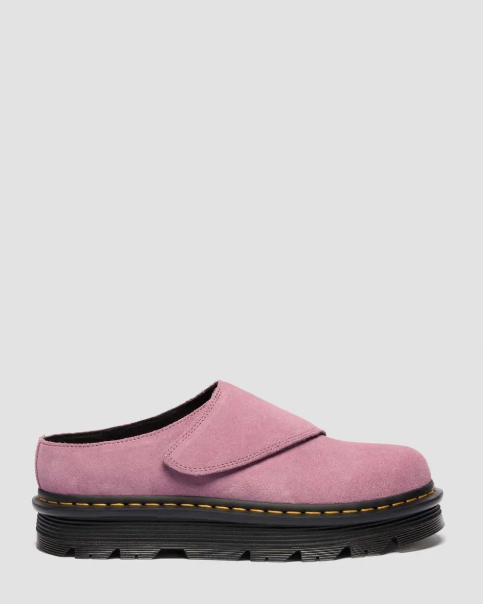 Dr. Martens Mules|Shoes*Zebzag Anywair Suede Platform Mules in Dusty Rose Dusty Rose — E.H.Suede