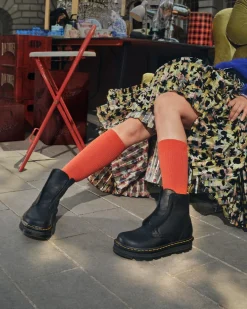 Dr. Martens Boots|Zebzag: The Art Of Comfort*Zebzag Laceless Slip On Leather Boots in Black Black — Wyoming