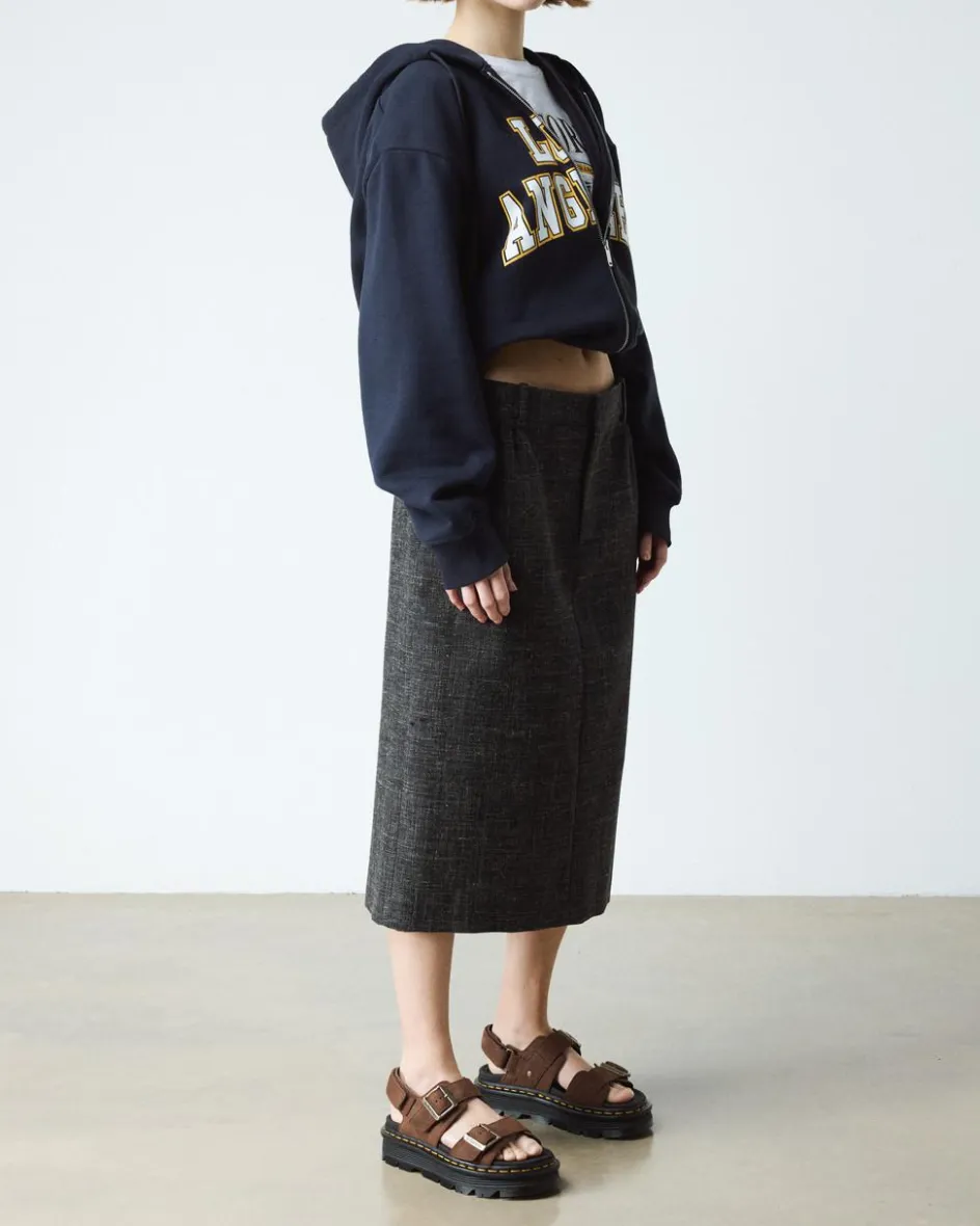 Dr. Martens New And Featured|Sandals*Zebzag Nubuck Platform Sandals in Sepia Brown Sepia Brown — Tumbled Nubuck