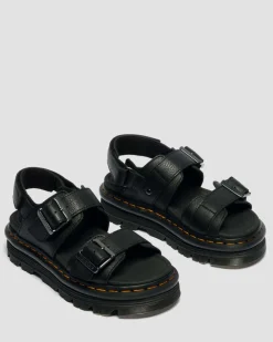 Dr. Martens New And Featured|Sandals*Zebzag Pisa Platform Sandals in Black Black — Pisa