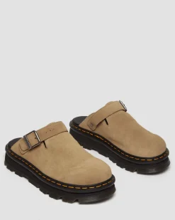 Dr. Martens Mules|Shoes*Zebzag Suede Casual Slingback Platform Mules in Savannah Tan Savannah Tan — E.H.Suede