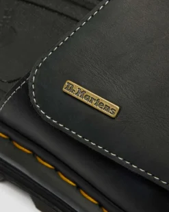 Dr. Martens Mules|Sandals*Zebzag Wyoming Leather Slides in Black Black — Wyoming
